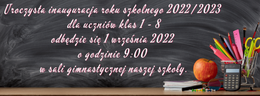 Rozpoczęcie roku szkolnego 2022/2023